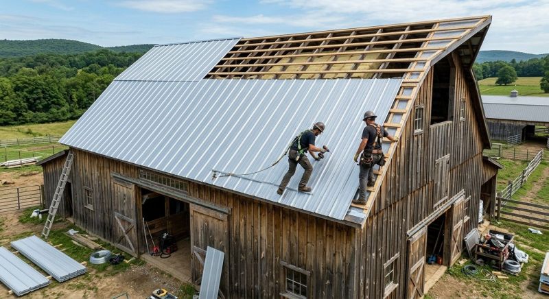 Barn Roof Construction in Sussex County, DE