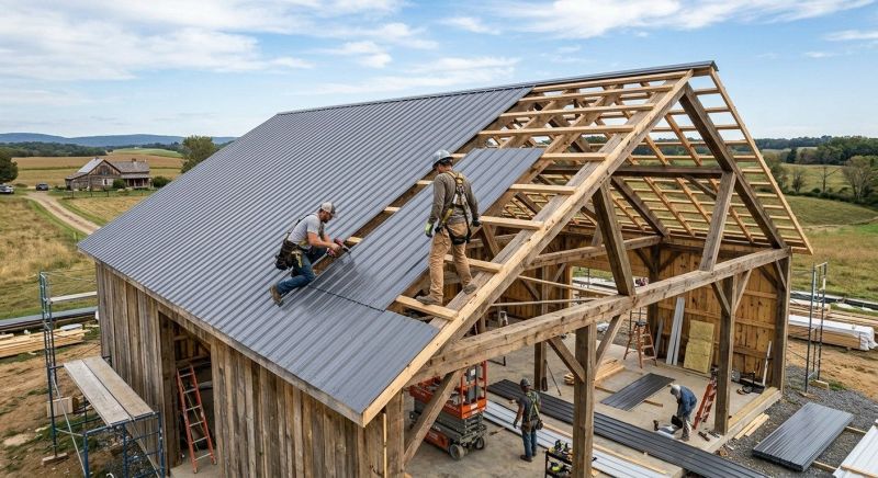 Barn Roof Installation in Sussex County, DE