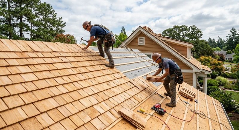 Cedar Roof Installation in Milford, DE