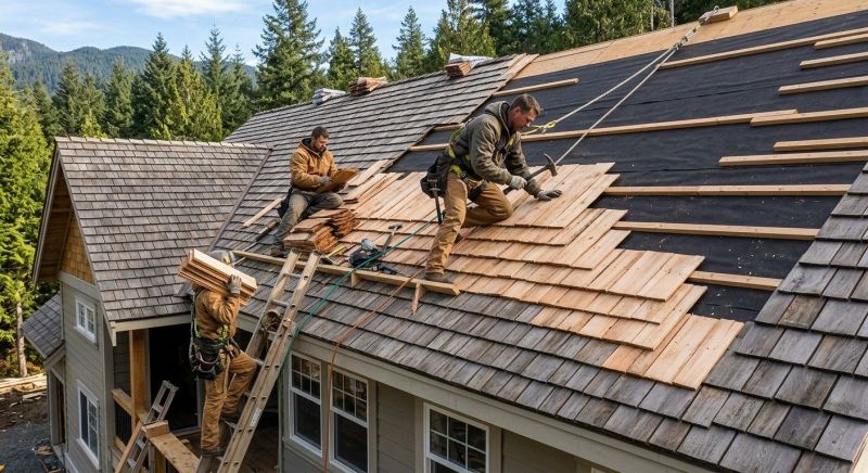 Cedar Shake Roof Construction in Seaford, DE