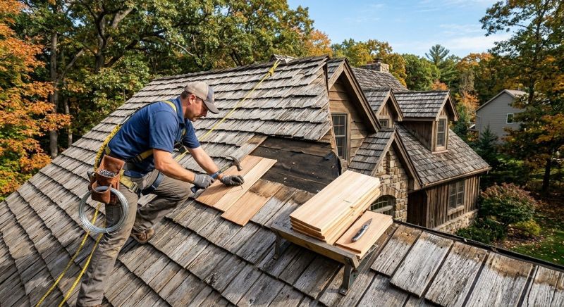 Cedar Shake Roof Repair in Millsboro, DE