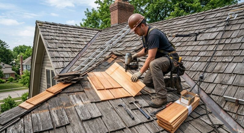 Cedar Shake Roof Repair in Preston, MD