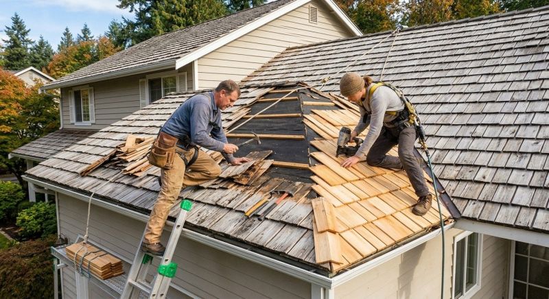 Cedar Shake Roof Repair in Salisbury, MD