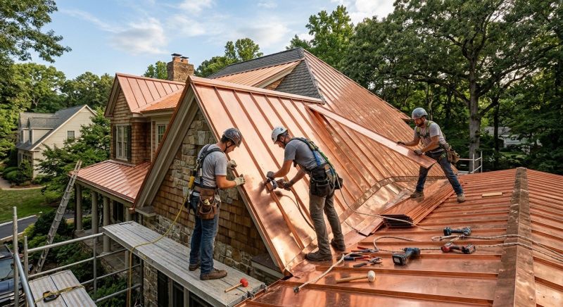 Copper Roof Installation in Sussex County, DE