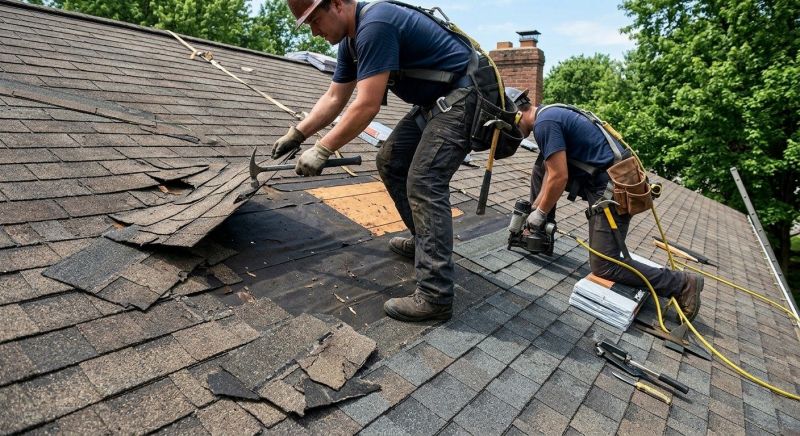 Damaged Roof Repair in Millsboro, DE