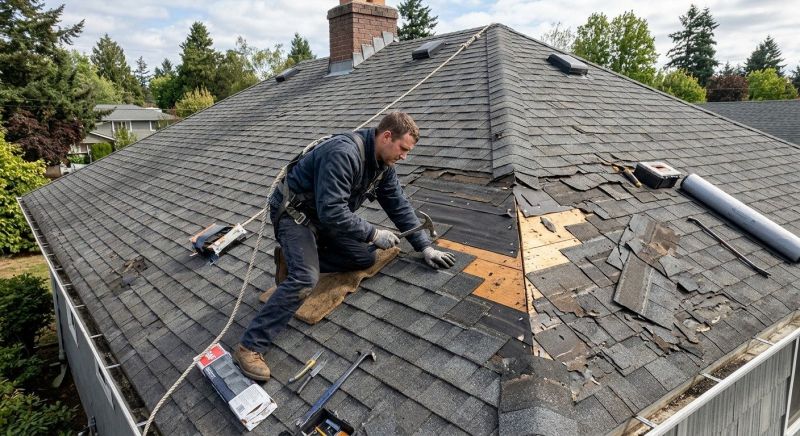Damaged Roof Repair in Millsboro, DE