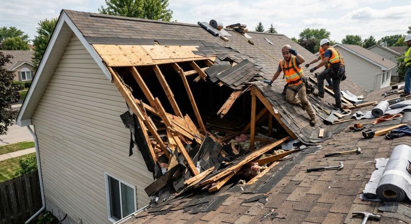 Damaged Roof Replacement in Dagsboro, DE