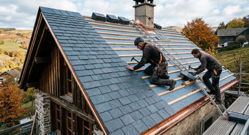 Slate Roof Construction in Houston, DE