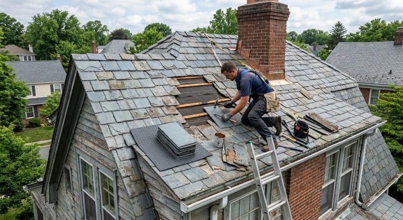 Slate Roof Repair in Sussex County, DE
