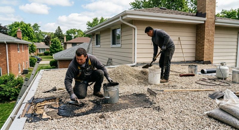 Tar And Gravel Roof Repair in Harrington, DE