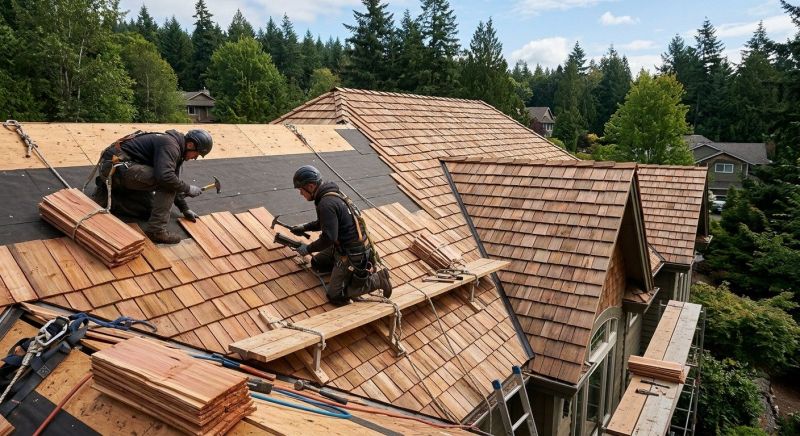 Wood Roofing Installation in Denton, MD