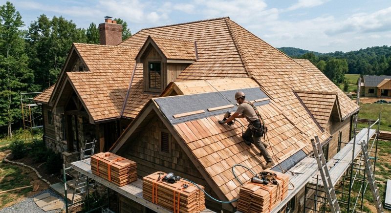 Wood Roofing Installation in Houston, DE