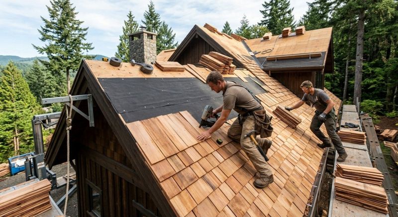 Wood Roofing Installation in Preston, MD