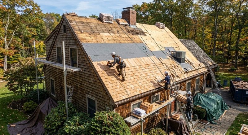 Wood Shingle Roof Replacement in Sussex County, DE
